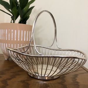 Vintage Mid Century Metal Basket